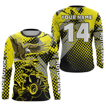 Load image into Gallery viewer, Eagle ATV Racing Jersey Yellow ATV Riding Shirt for Kid Adult Youth Quad ATV Jersey MX118