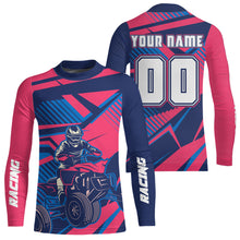 Load image into Gallery viewer, Blue&amp;Pink ATV Racing Jersey ATV Riding Shirt for Kid Adult Youth Quad Bike ATV Jersey MX119