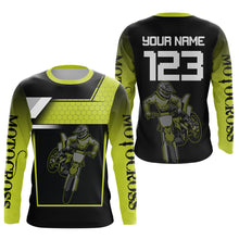 Load image into Gallery viewer, Lime Green Motocross Jersey Men Kid Women Custom Racing Dirt Bike Racing Shirt XM339