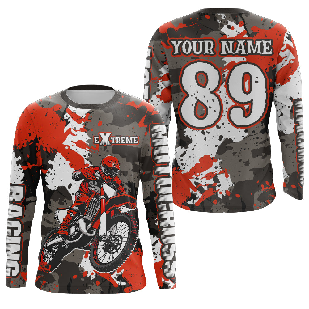 Camo Motocross Jersey Men Kid Women Upf30+ Dirt Bike Off-road Motorcycle Shirt XM319