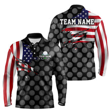 Load image into Gallery viewer, Custom Golf Polo Shirt for Men Women Patriotic Golf Polo Shirt American Flag Golf Polo MMG14