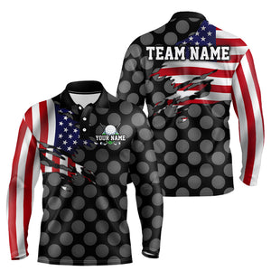 Custom Golf Polo Shirt for Men Women Patriotic Golf Polo Shirt American Flag Golf Polo MMG14