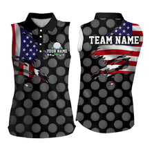 Load image into Gallery viewer, Custom American Golf Polo Shirt for Men Women Patriotic US Golf Shirts for Golfer MMG14