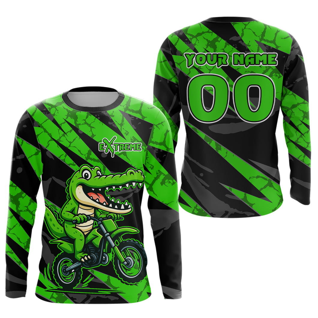 Custom Aligator Motocross Racing Jersey Dirt Bike Shirt Kid Women Men Off road Shirts XM380