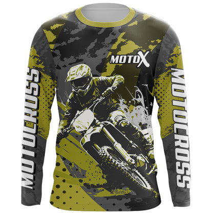 Custom Motocross Jersey Youth UPF30+ Racing Dirt Bike Shirt Men Kid Off-Road MX Riding Jersey XM153