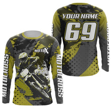 Load image into Gallery viewer, Custom Motocross Jersey Youth UPF30+ Racing Dirt Bike Shirt Men Kid Off-Road MX Riding Jersey XM153