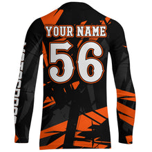 Load image into Gallery viewer, Motocross Racing Shirt Dirt Bike Jersey For Men Kid UPF30+ Off-road Racing Jersey Orange XM229