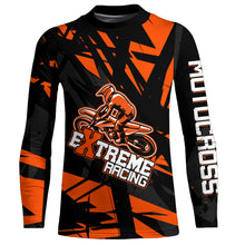 Load image into Gallery viewer, Motocross Racing Shirt Dirt Bike Jersey For Men Kid UPF30+ Off-road Racing Jersey Orange XM229