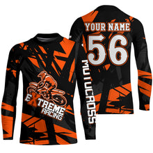 Load image into Gallery viewer, Motocross Racing Shirt Dirt Bike Jersey For Men Kid UPF30+ Off-road Racing Jersey Orange XM229