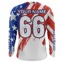 Load image into Gallery viewer, American Flag Motocross Racing Jersey UPF30+ Youth Women Men Kid Dirt Bike Shirt Patriotic XM104