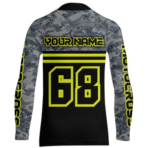 Youth Adult Dirt Bike Jersey Custom Motocross Racing UPF30+ Off-Road Shirt Motorcycle XM160