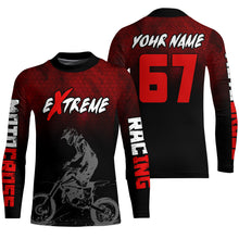 Load image into Gallery viewer, Custom Racing Jersey Red Black UPF30+ Motorcycle Motocross Shirt Off-Road Riding Jersey XM161
