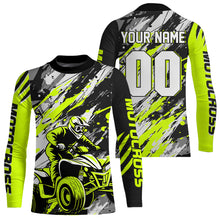 Load image into Gallery viewer, ATV Racing Jersey Custom Green ATV Motocross Shirt Kid Women Men ATV Jersey MX137