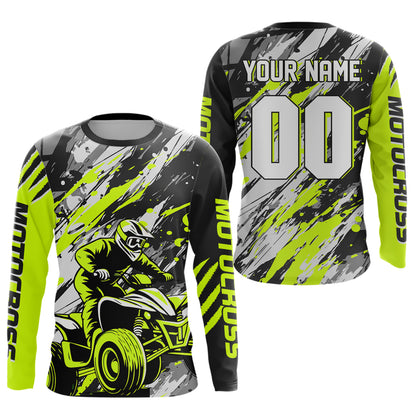 ATV Racing Jersey Custom Green ATV Motocross Shirt Kid Women Men ATV Jersey MX137