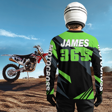 Load image into Gallery viewer, ATV Racing Jersey Green Custom ATV Riding Shirt for Kid Adult Quad Bike ATV Jersey MX116