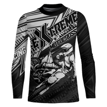 Load image into Gallery viewer, White Black Motocross Racing Jersey Upf30+ Kid Men Women Dirt Bike Shirt Off-road Jersey XM285