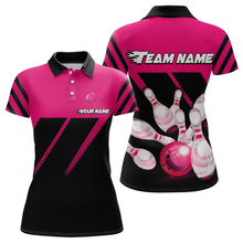 Load image into Gallery viewer, Pink Bowling Shirt Custom Bowling Jersey for Men Women Bowling Polo&amp;1/4 Zip Shirts MBL51