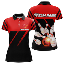 Load image into Gallery viewer, Red Bowling Shirt Custom Bowling Jersey for Men Women Bowling Polo&amp;1/4 Zip Shirts MBL51