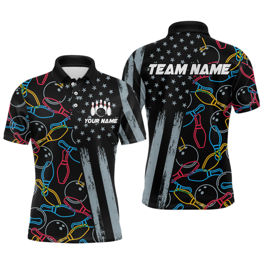Customize Bowling Shirts for Men Women and Team Bowling Polo & 1/4 Zip Shirt MBL52