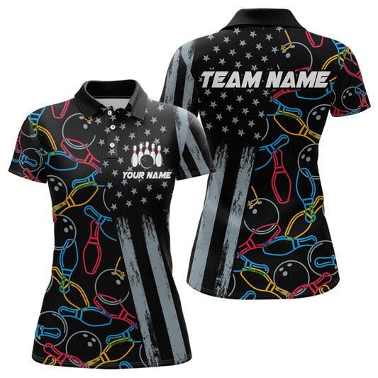 Customize Bowling Shirts for Men Women and Team Bowling Polo & 1/4 Zip Shirt MBL52