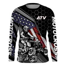 Load image into Gallery viewer, ATV Motocross Jersey UPF30+ ATV Quad Bike Shirt Men Kid American Flag ATV Racing Jersey MX29
