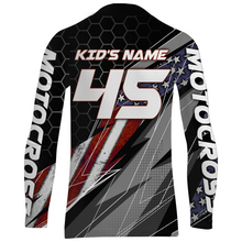 Load image into Gallery viewer, ATV Motocross Jersey UPF30+ ATV Quad Bike Shirt Men Kid American Flag ATV Racing Jersey MX29