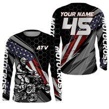 Load image into Gallery viewer, ATV Motocross Jersey UPF30+ ATV Quad Bike Shirt Men Kid American Flag ATV Racing Jersey MX29