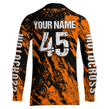Load image into Gallery viewer, ATV Motocross Jersey Orange Upf30+ Quad Bike Off-Road Jersey Men Kid ATV Riding Shirt MX65