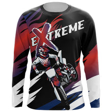 Load image into Gallery viewer, Motocross Jersey Red Upf30+ Men Women Kid Dirt Bike Shirt Extreme Racing Jersey Off-road XM42