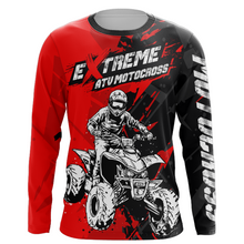 Load image into Gallery viewer, ATV Motocross Racing Jersey Red Upf30+ Kid Men Quad Bike Shirt ATV Off-Road Jersey MX32