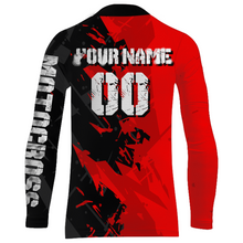 Load image into Gallery viewer, ATV Motocross Racing Jersey Red Upf30+ Kid Men Quad Bike Shirt ATV Off-Road Jersey MX32