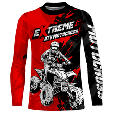 Load image into Gallery viewer, ATV Motocross Racing Jersey Red Upf30+ Kid Men Quad Bike Shirt ATV Off-Road Jersey MX32