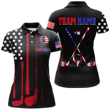 Load image into Gallery viewer, American Flag Golf Polo Shirt Custom for Men Women Patriotic Golf Polo US Shirt MMG40