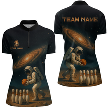 Load image into Gallery viewer, Astronaut Bowling Shirts for Men Women Team Custom Bowling Polo and Quarter Zip MBL152