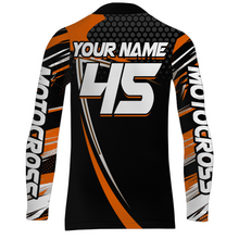 Load image into Gallery viewer, Motocross Racing Jersey Orange Upf30+ MX Racing Dirt Bike Jersey Kid Men Motorcycle XM173