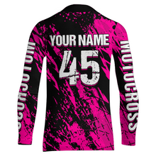 Load image into Gallery viewer, Dirt Bike Racing Jersey Pink Upf30+ Motocross Shirt Kid Girl Women Riding Jersey XM269
