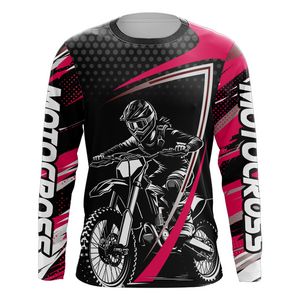 Motocross Racing Jersey Women Kid Girl Upf30+ Dirt Bike Shirt Off-Road MX Jersey XM273