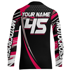 Motocross Racing Jersey Women Kid Girl Upf30+ Dirt Bike Shirt Off-Road MX Jersey XM273