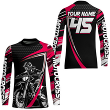 Load image into Gallery viewer, Motocross Racing Jersey Women Kid Girl Upf30+ Dirt Bike Shirt Off-Road MX Jersey XM273