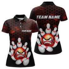 Load image into Gallery viewer, Angry Pin Red Bowling Shirts Custom Bowling Jersey for Men Women and Team MBL69
