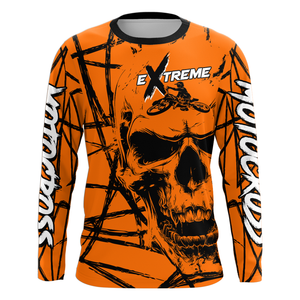 Motocross Racing Jersey Orange Upf30+ Dirt Bike Shirt MX Off-Road Motorcycle Shirt XM291