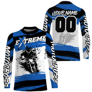 Custom Racing Jersey UPF30+ Dirt Bike Jersey Motocross Shirt Off-Road Motorcycle Shirt XM49