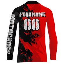 Load image into Gallery viewer, Red Motocross Racing Jersey UPF30+ Youth Mens Women Kids Dirt Bike Shirt Off-Road Motorcycle XM60