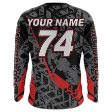 Load image into Gallery viewer, Red Motocross Racing Jersey Youth Men Kid UPF30+ Dirt Bike Motorcycle Off-Road Shirt XM138