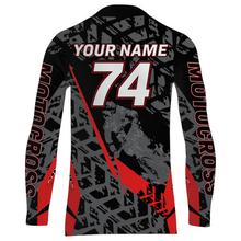 Load image into Gallery viewer, Red Motocross Racing Jersey Youth Men Kid UPF30+ Dirt Bike Motorcycle Off-Road Shirt XM138