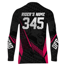 Load image into Gallery viewer, Motocross Racing Jersey Kid Women Men Dirt Bike Shirt Upf30+ Off-road Jersey Pink XM254