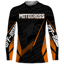 Load image into Gallery viewer, Motocross Racing Jersey Kid Women Men Dirt Bike Shirt Upf30+ Off-road Jersey Orange XM254
