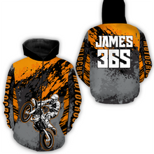 Load image into Gallery viewer, Orange Motocross Racing Hoodie Jersey For Men Women Dirt Bike Off-road Hoodie MH111