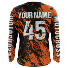 Load image into Gallery viewer, Motocross Racing Jersey Orange Upf30+ Dirt Bike Shirt Men Women Kid Off-Road Riding Shirt XM87