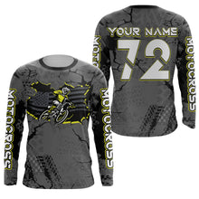 Load image into Gallery viewer, American Flag Motocross Racing Jersey UPF30+ Patriotic Dirt Bike Jersey Off-Road Motorcycle Shirt| XM08
